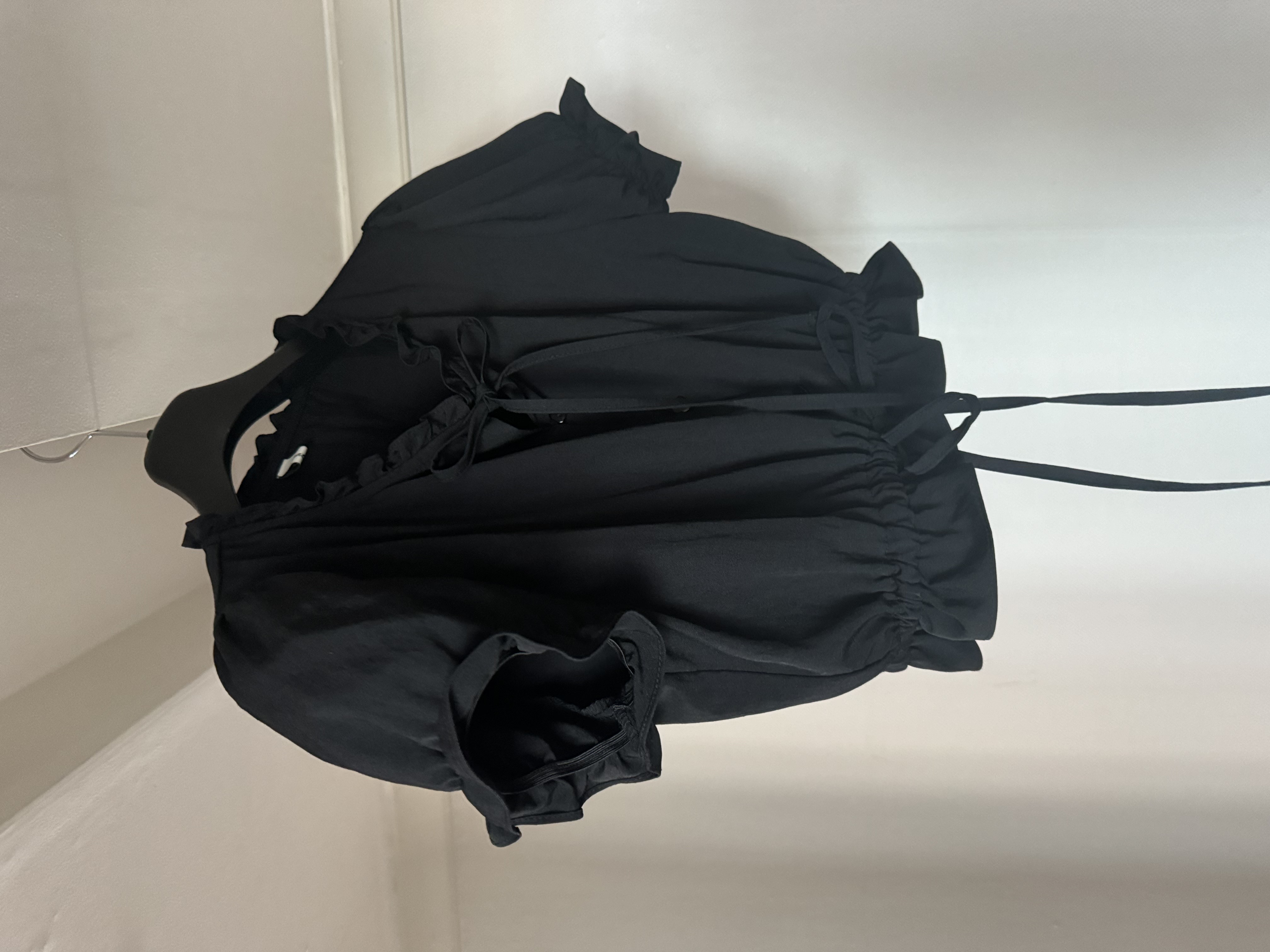buddle ribbon blouse-black(19일20시마감)