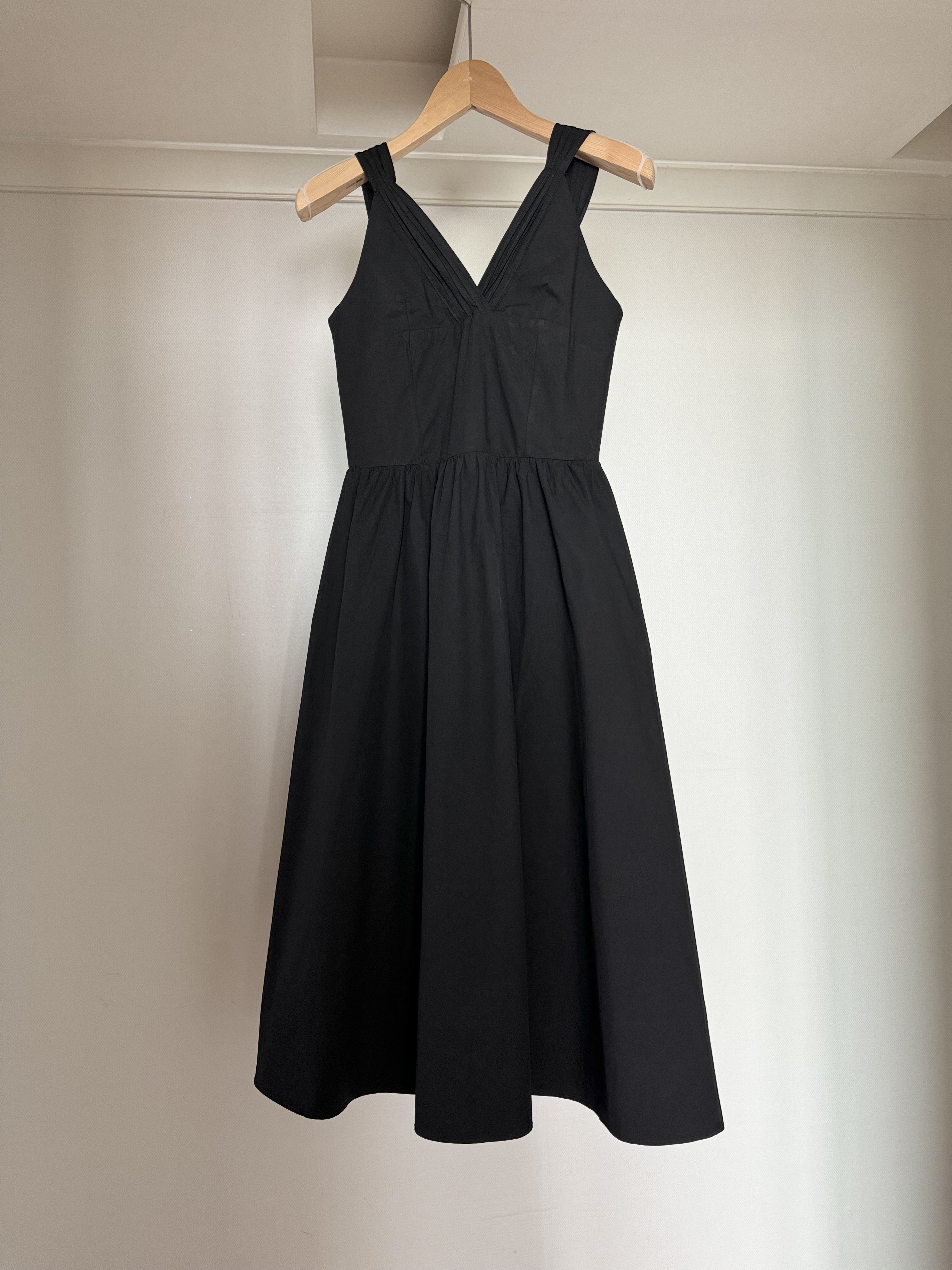 crepe long dress-black(19일20시마감)